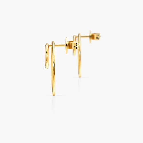 Kolczyki koła Savicki: złote, diamenty